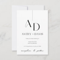 Ethereal Harmony wedding invitation