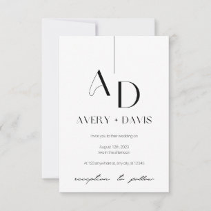 Ethereal Harmony wedding invitation