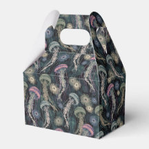 Ethereal Jellyfish and Anemones in Teal and Pink