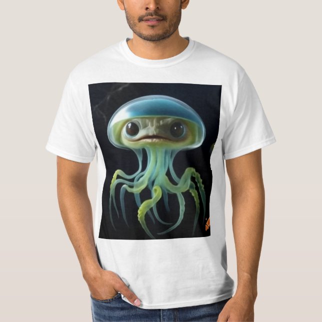 Ethereal Jellyfish Elegance T-Shirt" T-Shirt (Front)