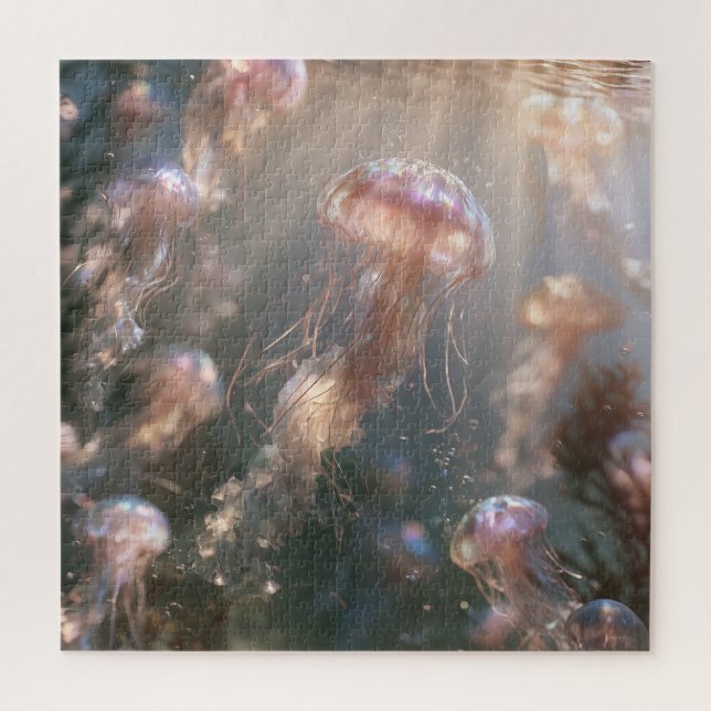 Ethereal Jellyfish Jigsaw Puzzle (Vertical)
