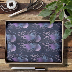 Ethereal Jellyfish Violet Blue Tissue Paper