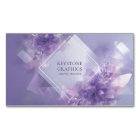 Ethereal Lavender Floral Geometric Diamond Modern