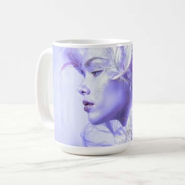 Ethereal Lavender Muse Coffee Mug (Front Left)