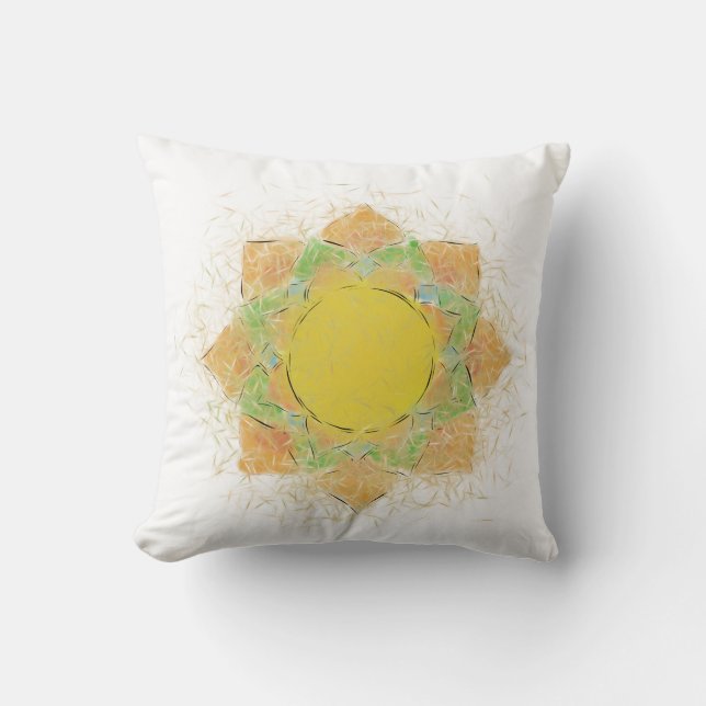 Ethereal Lotus Flower Cushion (Front)
