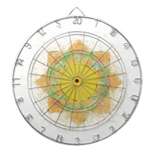 Ethereal Lotus Flower Dartboard