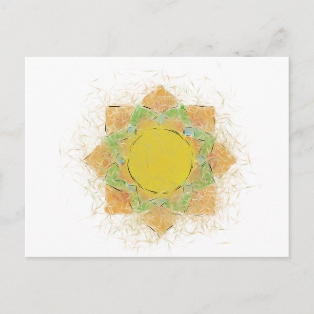 Ethereal Lotus Flower Postcard (Front)