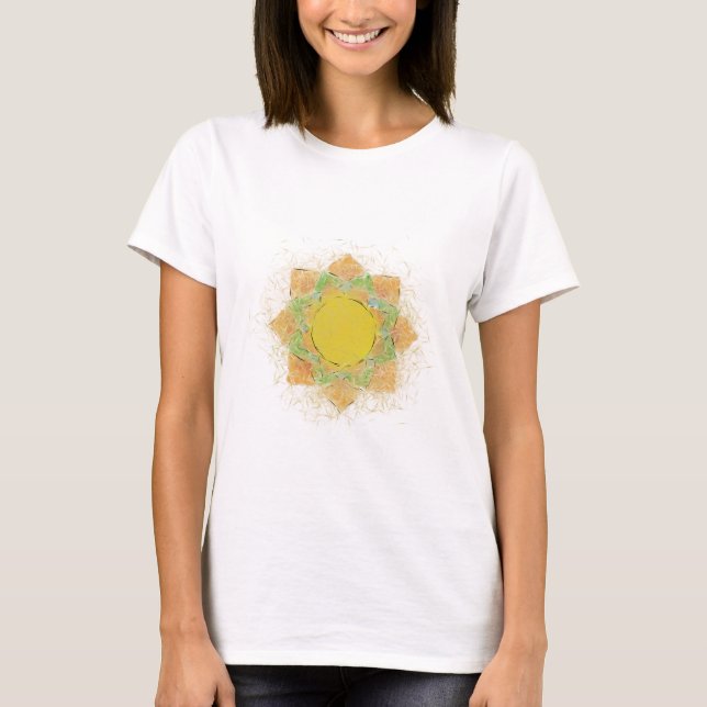 Ethereal Lotus Flower T-Shirt (Front)