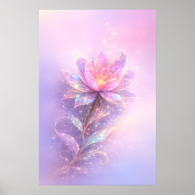 Ethereal Lotus Light Poster (Front)