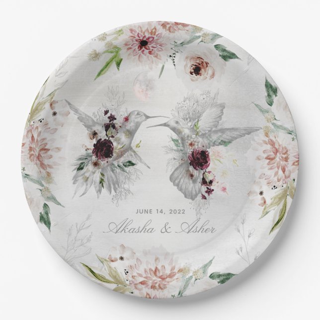 Ethereal Love Wedding 9 Inch Dinner Plate (Front)