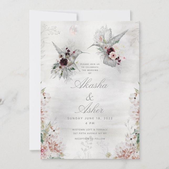 Ethereal Love Wedding Invitation Suite (Front)