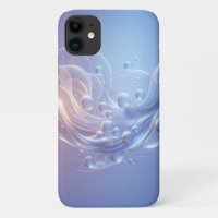 Ethereal Luminous Bubbles & Fluid Waves - Modern A
