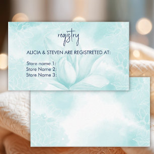 Ethereal Magnolia Flower, Registry Enclosure Card