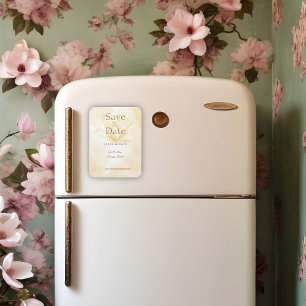 Ethereal Magnolia Flower, Save The Date Magnet