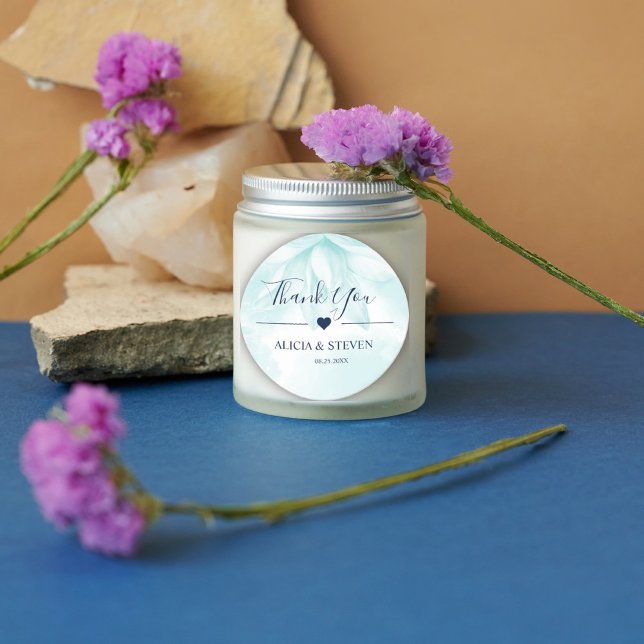 Ethereal Magnolia Flower, Thank you  Classic Round Sticker (Creator Uploaded)