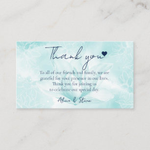 Ethereal Magnolia Flower, Thank You Enclosure Card