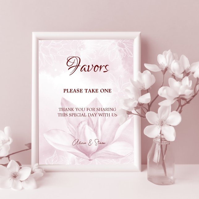 Ethereal Magnolia Flower, Wedding Favours Poster (Creator Uploaded)