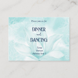 Ethereal Magnolia Flower, Wedding Reception Enclosure Card