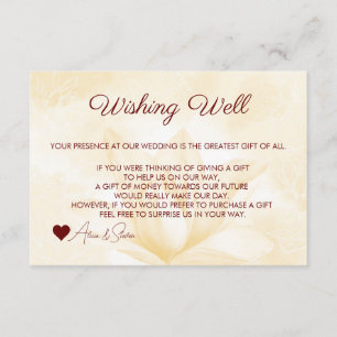 Ethereal Magnolia Flower, Wishing Well Enclosure Card