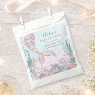 Ethereal Mermaid Under the Sea Baby Shower Favour Bags