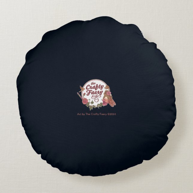 Ethereal Mermail Round Cushion (Back)