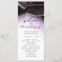 Ethereal Mist Ombre Amethyst Wedding Ceremony