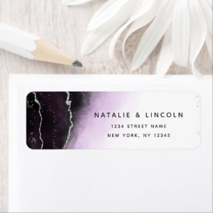 Ethereal Mist Ombre Ultra Violet Return Address