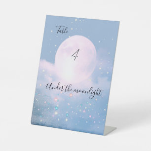 Ethereal Moonlight Shimmer Mist Pedestal Sign