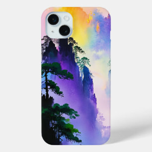 Ethereal Mountains - Mist and Light Arc-en-Ciel iPhone 15 Mini Case