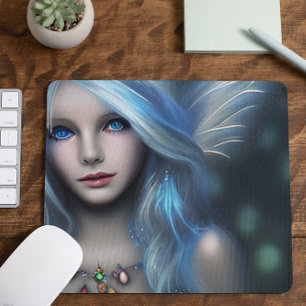 Ethereal Mystical Fairy Girl Mouse Mat