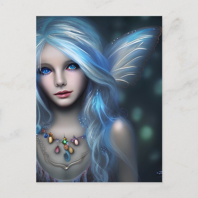 Ethereal Mystical Fairy Girl Postcard (Front)