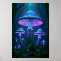 Ethereal Mystical Forest Bioluminescent Nature