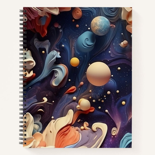 Ethereal Nebula Galaxy Notebook and Journal (Front)