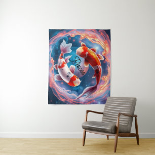 Ethereal Orbit Pisces Wall Tapestry