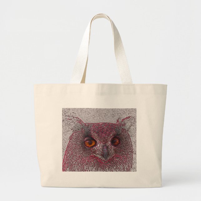 Ethereal Owl Large Tote Bag (Front)