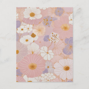 Ethereal Pastel Bloom Postcard
