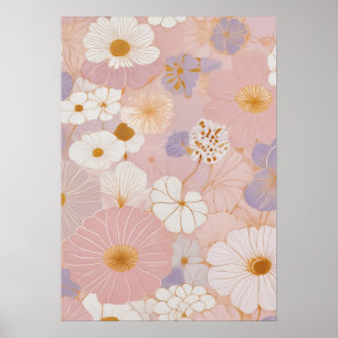 Ethereal Pastel Bloom Poster