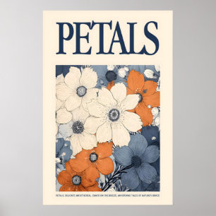 Ethereal Petals Floral Art Print Vintage Botanical