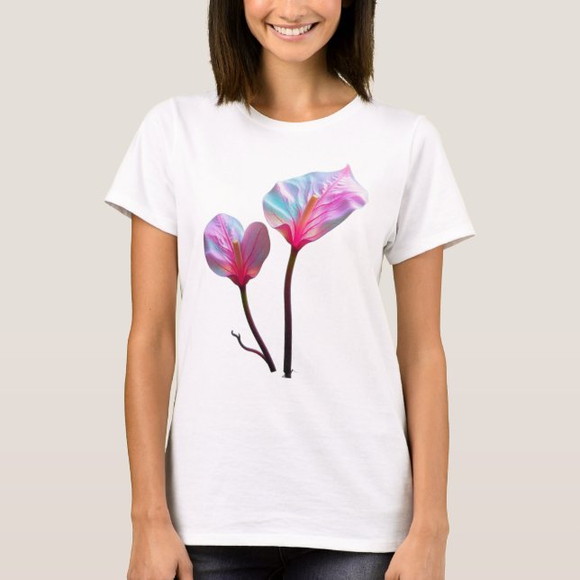 ethereal pink flowers T-Shirt (Front)