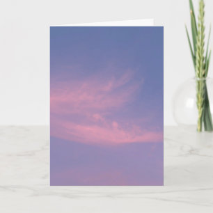 Ethereal Pink Pastel Purple Dusk Clouds Card