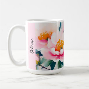 Ethereal Pink Peonies Coffee Mug
