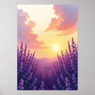 Ethereal Purple – Lavender 4K Digital Download Poster