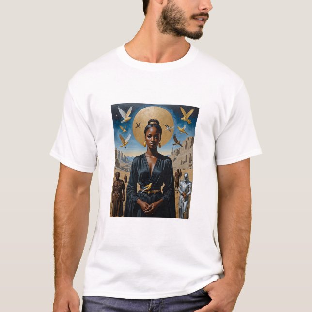 Ethereal Queen Divine Fantasy Art Tee (Front)