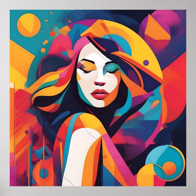 Ethereal Radiance: A Symphony of Colours Poster (Front)
