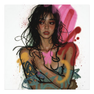 Ethereal Rebel Woman Photo Print