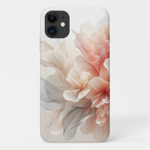 Ethereal Silky Floral Abstract Elegant Soft Peach iPhone 11 Case