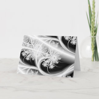 ethereal snowflakes holiday greeting card