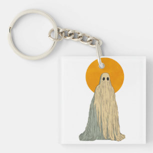 Ethereal Specter Against Full Moon Key Ring
