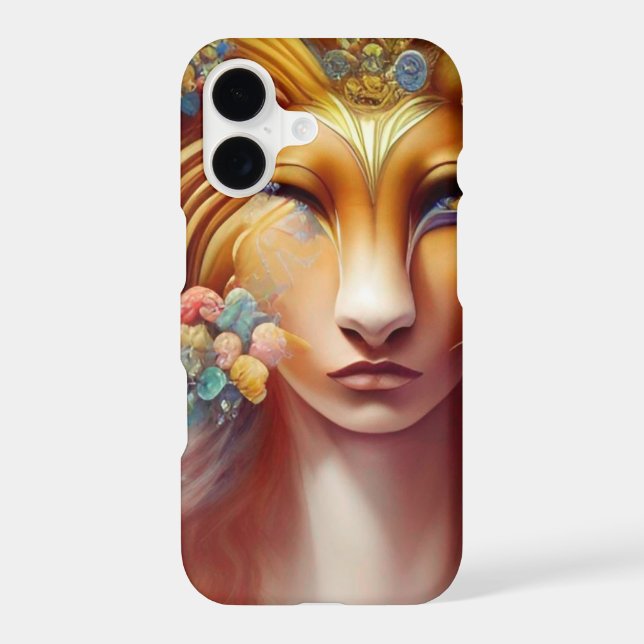 Ethereal Spiritual Spirit Guide Lion iPhone Case (Back)