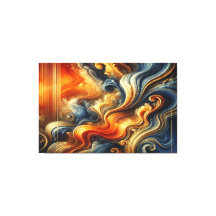 Ethereal Swirl Symphony - Fluid Art Masterpiece